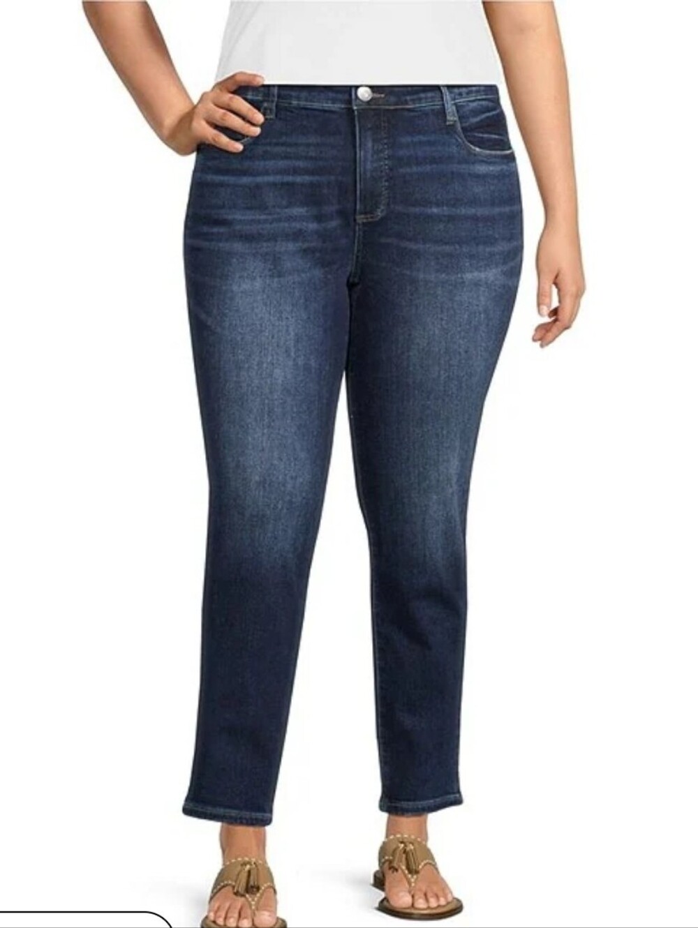 KUT from the Kloth Plus Size High Rise Tapered Ankle Jeans 24w